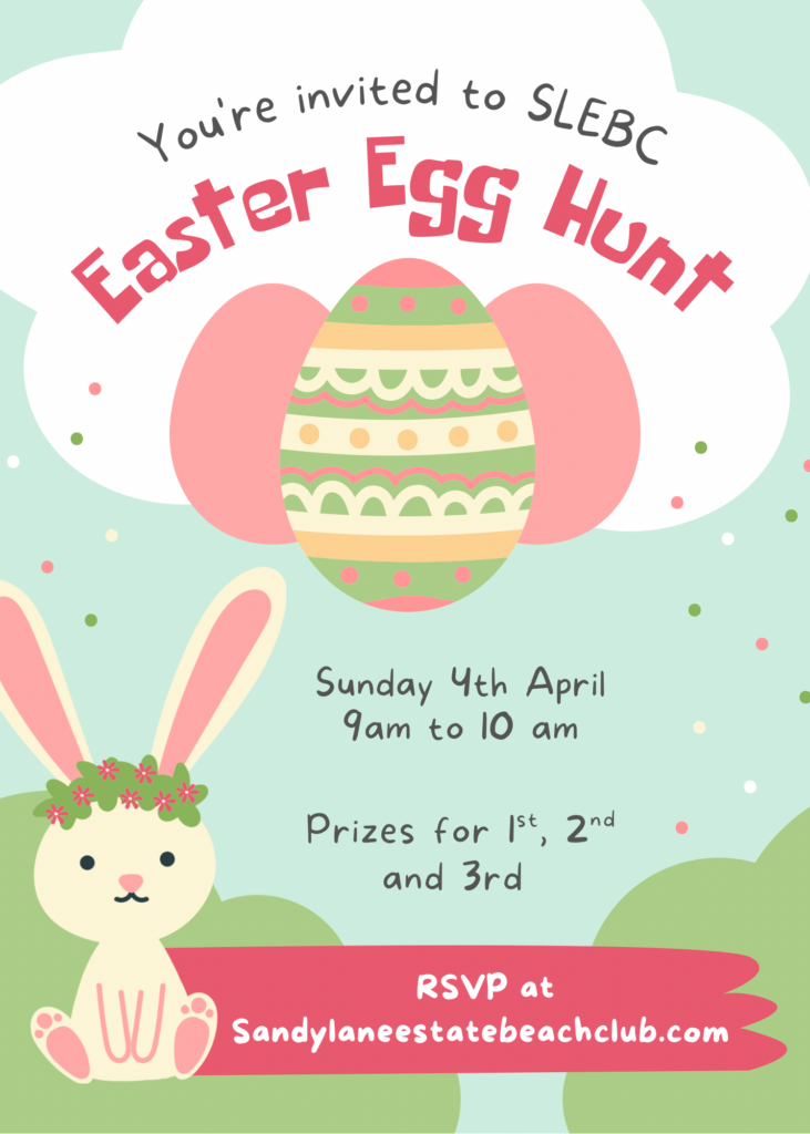 Poster for Easter Sunday Egg Hunt